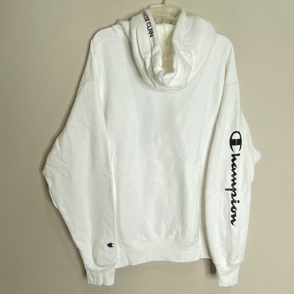 Faze Clan x Champion White Ghost Pullover Hoodie - Picture 2 of 11